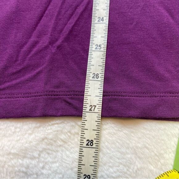 Athleta Purple Cold Shoulder Turtleneck New With Tags Size Medium - Picture 12 of 13
